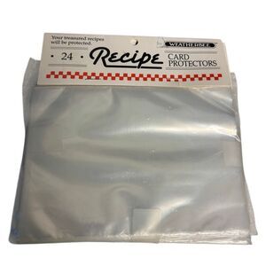 Recipe Card Protectors 4 Packs *New*